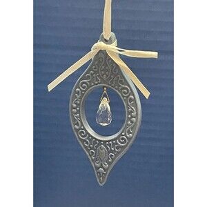 Wedgwood Millennium Gems Chrismtas Ornament 1997 NEW IN BOX Blue Jasper Crystal